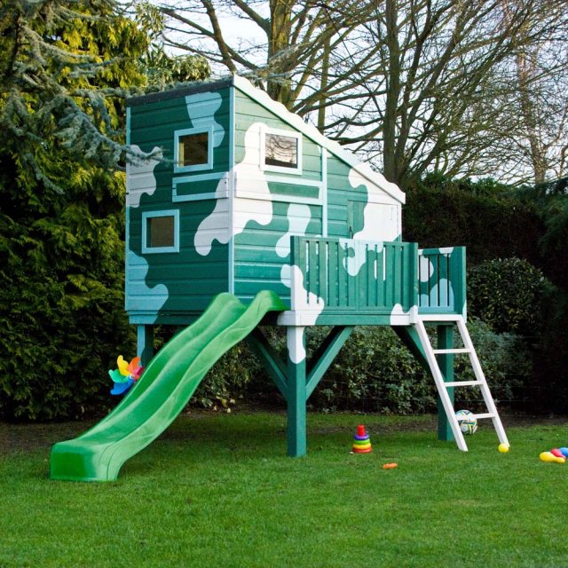 Shire Command Post Tower Playhouse with optional slide