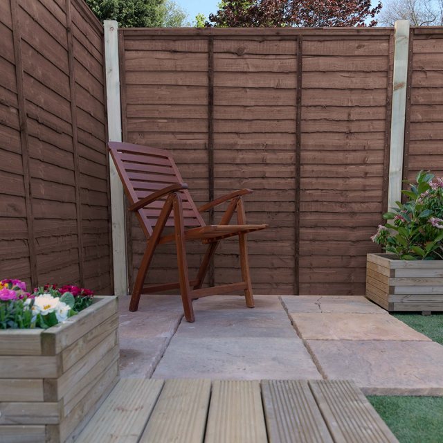 Waney Edge (Lap) Fencing - Pressure Treated