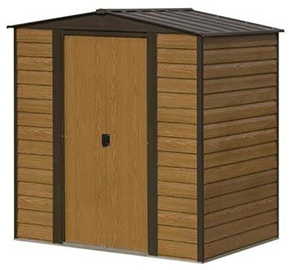Rowlinson Garden Products 6 x 5 (1.94m x 1.51m) Rowlinson Woodvale Metal Shed