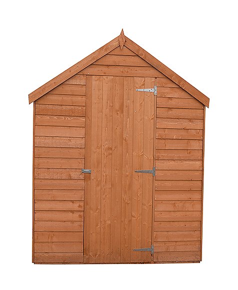 8 x 6 Shire Value Overlap Shed - Windowless - front view