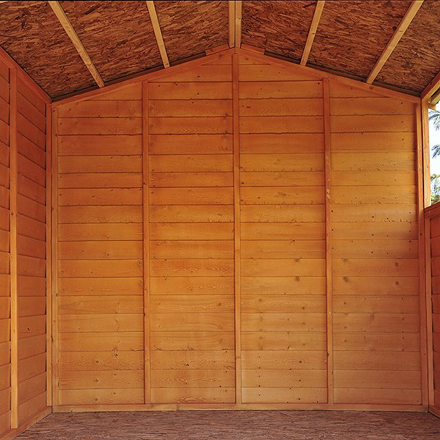 Shire 10 x 10 (2.99m x 2.99m) Shire Overlap Workshop Shed with Double Doors