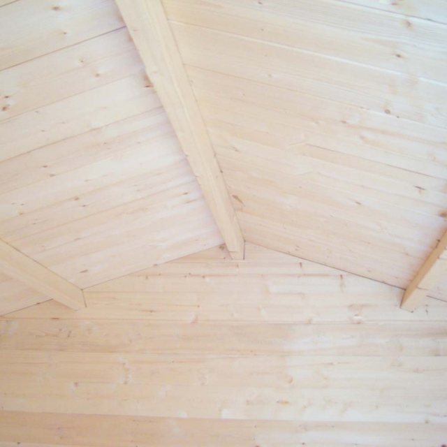 8 x 8 Shire Peckover Log Cabin - Interior