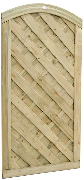 6ft High Forest Dome Gate - Isolated three quarter view
