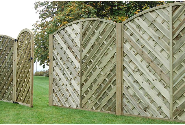 6ft High (1800mm) Forest Europa Bradville Fence Panels and Gate