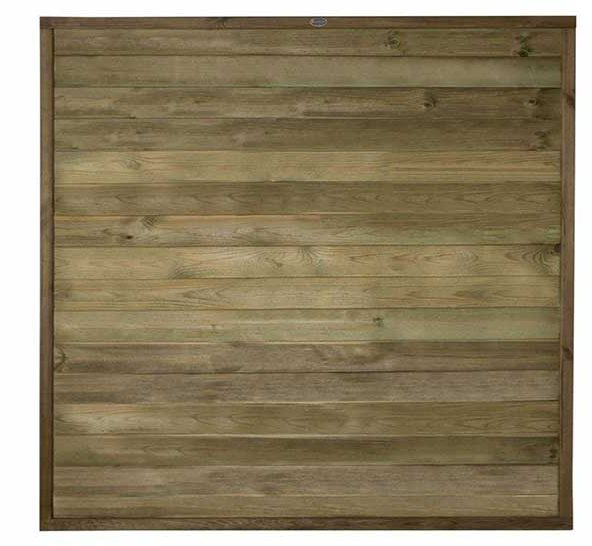 6ft High (1830mm) Forest Horizontal Tongue and Groove Fence Panel - Pressure Treated