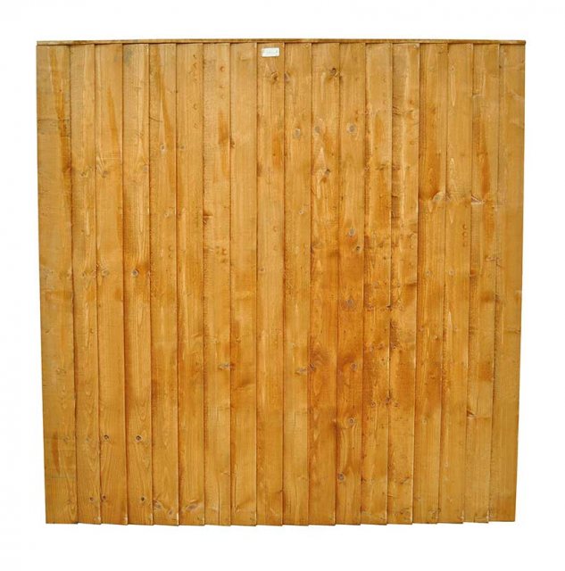 6ft High (1850mm) Forest Featheredge Fence Panel