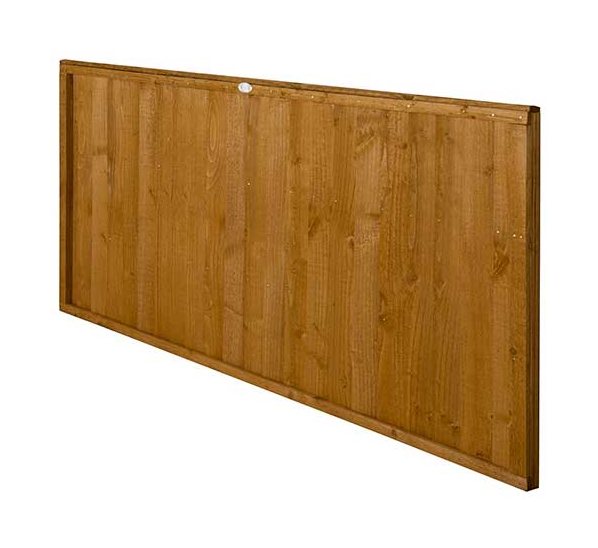 3ft High Forest Closeboard Fence Panel - Angled view