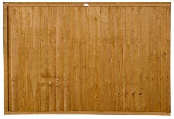 4ft High Forest Closeboard Fence Panel - Isolated view