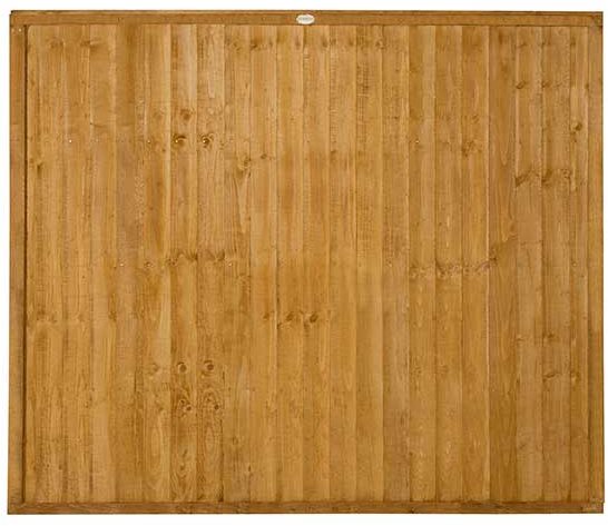 5ft High Forest Closeboard Fence Panel - Isolated view