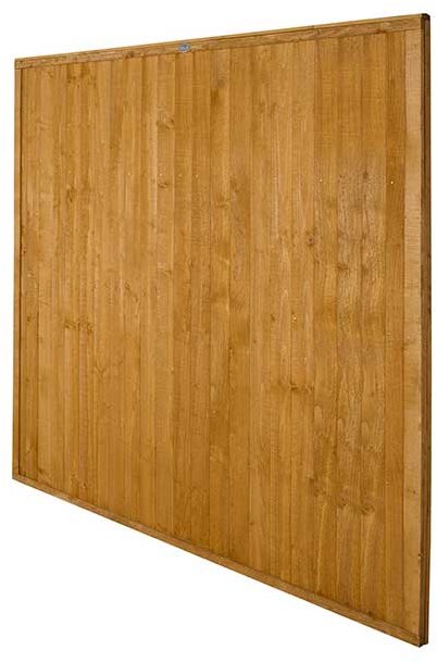 6ft High Forest Closeboard Fence Panel - Angled view