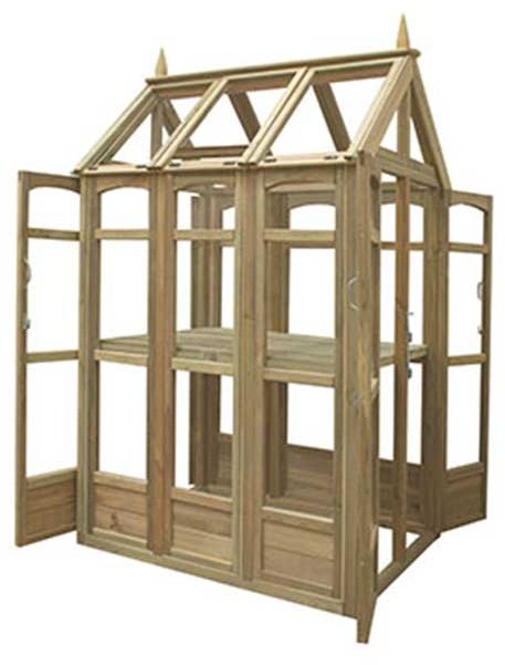 4 x 3 Forest Victorian Walkaround Greenhouse - Isolated
