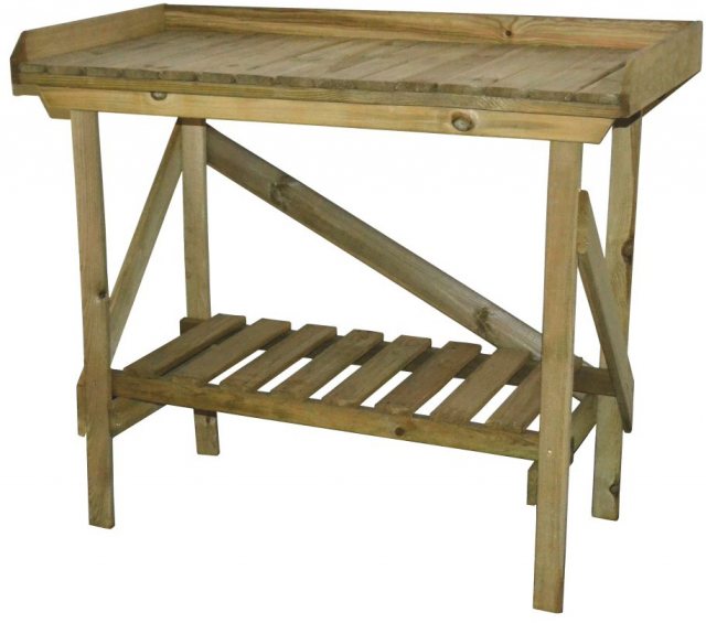 Forest Potting Bench Pressure Treated - 3'6" Long - without background