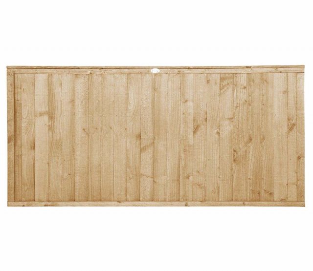 3ft High Forest Closeboard Fence Panel - Pressure Treated - Isolated view
