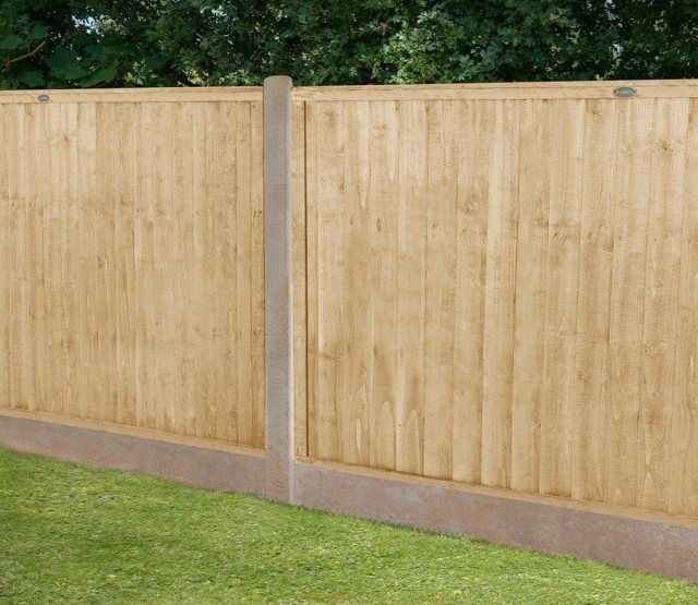 4ft High Forest Closeboard Fence Panel - Pressure Treated