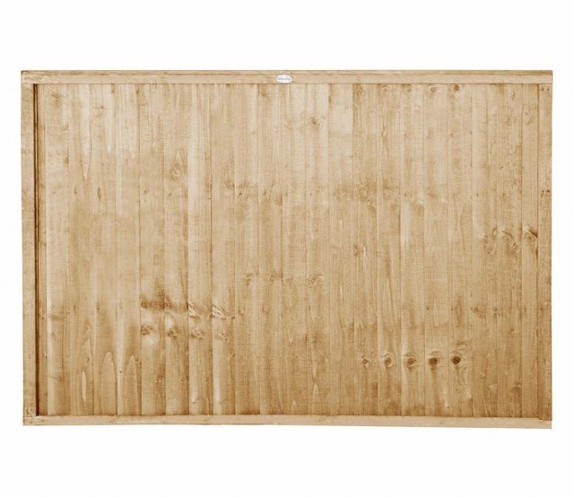 4ft High Forest Closeboard Fence Panel - Pressure Treated - Isolated view