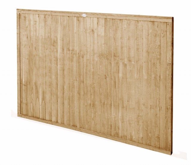 4ft High Forest Closeboard Fence Panel - Pressure Treated - Isolated angled view