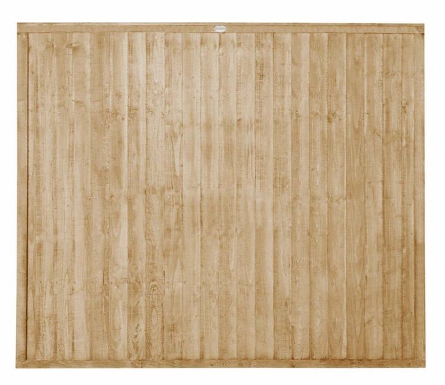 5ft High Forest Closeboard Fence Panel - Pressure Treated - Isolated view