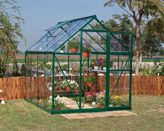 6 x 8 Palram Harmony Greenhouse in Green