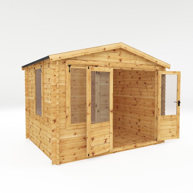 2.6m x 3.3m Mercia Log Cabin 19mm Logs - dimensions