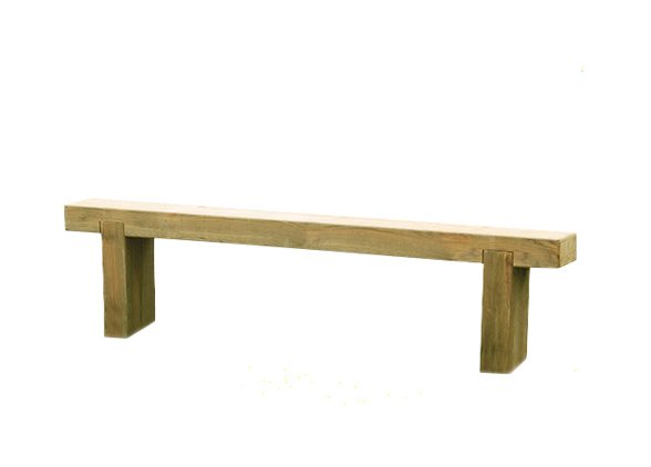 6ft Forest Sleeper Bench - Pressure Treated - isolated
