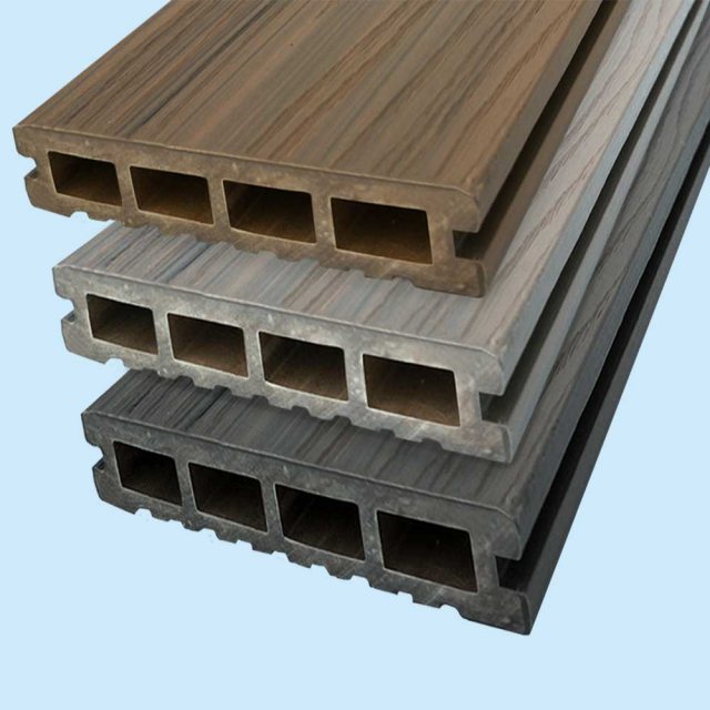 Habitat+ Composite Decking Kit in Bowness Brown 3.0mx3.0m  - showing the 3 shades