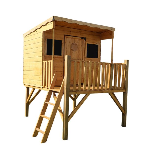 Mercia Pent Style Playhouse with Tower - isloated