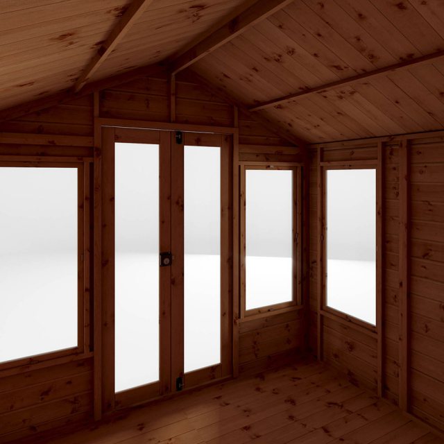 8 x 8 (3.05m x 2.49m) Mercia Premium Sussex Summerhouse - Internal Door View