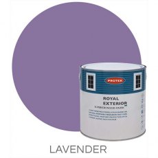 Protek Royal Exterior Paint 2.5 Litres - Lavender Colour Swatch with Pot